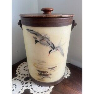 Vintage Bacova Guild Bird Fiberglass Ice Bucket